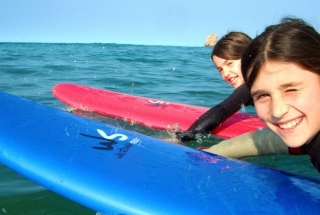 Ecole de surf dans le 40